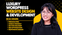 build luxury wordpress website design and website development
