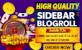 do powerful sidebar blogroll seo dofollow homepage backlinks