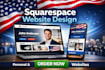 build squarespace website for personal or resume use in the united states