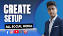 create and setup all social media busniess pages