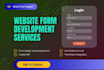 create any web form for your website