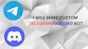 make telegram custom bot with code