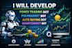 develop forex trading bot, polymarket bot, auto buying bot, quantconnect bot
