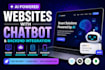 develop a fullstack modern website with chatbot