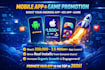 do mobile app promotion, ios app, aso, android app, game promotion app marketing