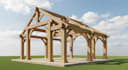 do 3d timber frame, pavilion drawing, truss plan and structural calcs