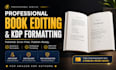 format and edit your book for amazon kindle kdp book publishing