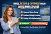 setup amazon fba  product listinting with SEO listing optimization