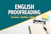 proofread articles, emails, and documents in english