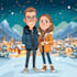 unique christmas cartoon caricature