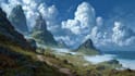 design amazing fantasy landscape
