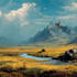 do fantasy background and landscape