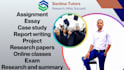 do research and summary writing, assignments, assessment, essay, project, report