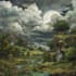 do fantasy background and landscape