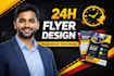 design a flyer within 24 hours