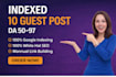 write and publish high authority indexed guest post with dofollow links