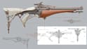 create weapon design and illustration