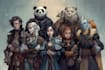 do dnd group party dnd character art, dnd party