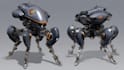 illustrate high quality futuristic mecha designs