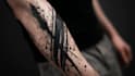 custom an abstract black tattoo design