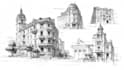 create urban sketches and architectural illustrations
