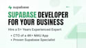be your supabase developer