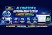 automate your business with ai chatbot using n8n, zapier