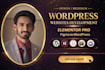 convert  figma, PSD, xd designs to wordpress websites using elementor pro, divi