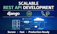 build scalable rest API backend using django, node js, or laravel