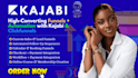 build kajabi website, course setup, funnels, automation and full platform build