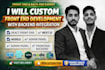custom front end development with backend integration