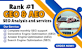 do generative engine optimisation GEO SEO aeo for website ranking in ai search