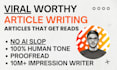 write high engagement content that drives engagement