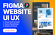design modern responsive figma website UI UX, figma landing page