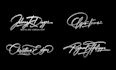 design fast signature, handwriting, scripted, cursive logo