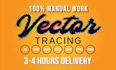 manually vector trace logo, image to ai, eps, svg