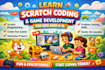 teach scratch coding  game development to kids aged 6 to 15