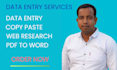 data entry,copy paste,web research