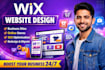 design and develop wix website, redesign and professional wix business website