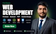 full stack web developer as frontend, backend PHP developer with custom design