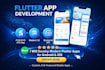 develop a flutter mobile app with clean UI and backend