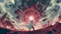 create an sci fi art, concept art, sci fi character illustration