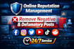 do mass report for remove negative defamatory harassing posts on social media