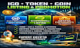 ico token coin listing, crypto promotion on cmc , coingecko