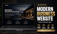 design a modern business website with a luxury feel
