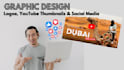 design youtube thumbnails create brand logo and edit images