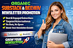 do organic substack promotion, beehiiv newsletter,  substack page, subscribers