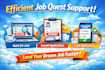 efficient job quest support apply for job submit applications track applications