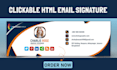 create professional clickable html email signature in 12 hrs