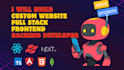 build custom website full stack frontend backend developer